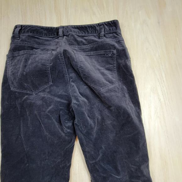 Vineyard Vines Velvet Corduroy High Rise Skinny Slim Fit Casual Trouser Pants 2 - Picture 6 of 11